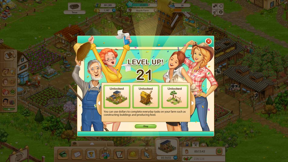 Goodgame Big Farm - Level up